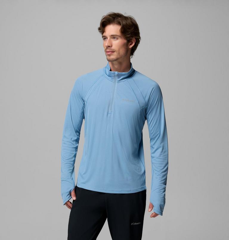 Men's Stealth Spring Technical Half Zip Top, Color: Rainy Day, image 1