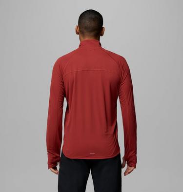 Men's Stealth Spring Technical Half Zip Top, Color: Red Oxide, image 3