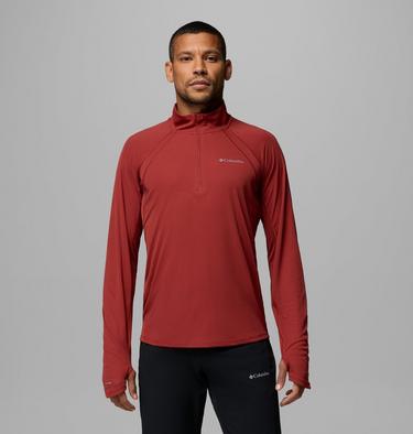 Men's Stealth Spring Technical Half Zip Top, Color: Red Oxide, image 1