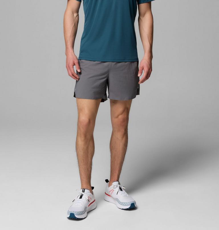 Men's Stealth Spring Lined Trail Running Shorts, Color: City Grey, image 1