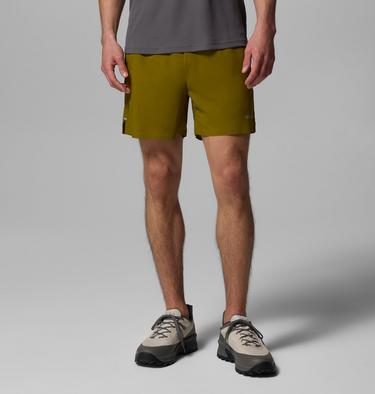 Men's Stealth Spring Lined Trail Running Shorts, Color: Mossy Green, image 9