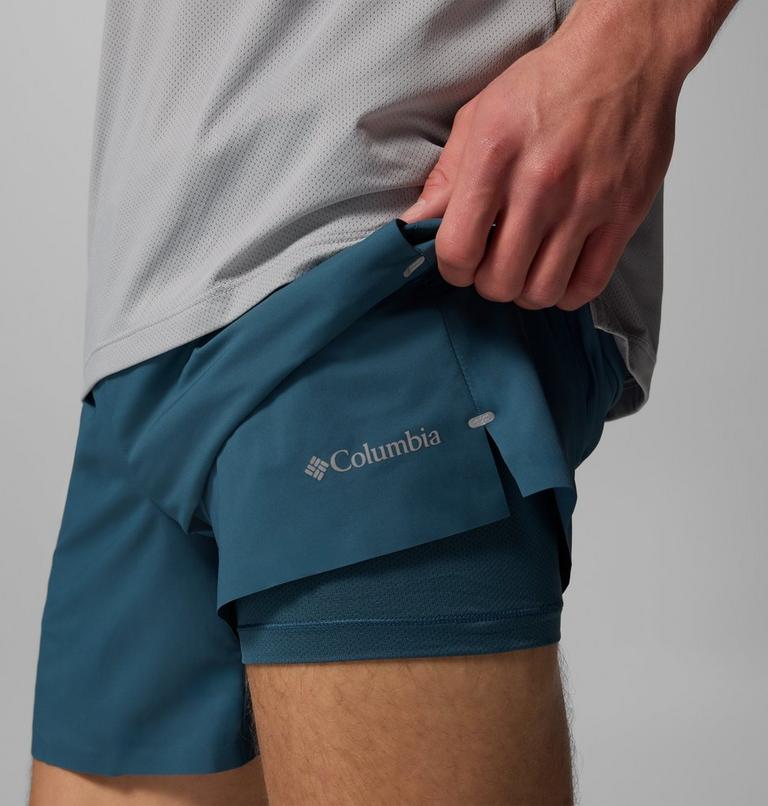 Men's Stealth Spring Lined Trail Running Shorts, Color: Everblue, image 7