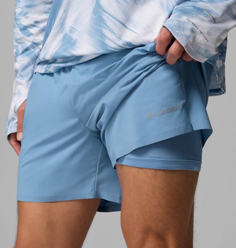 Men's Stealth Spring Lined Trail Running Shorts, Color: Rainy Day, image 7