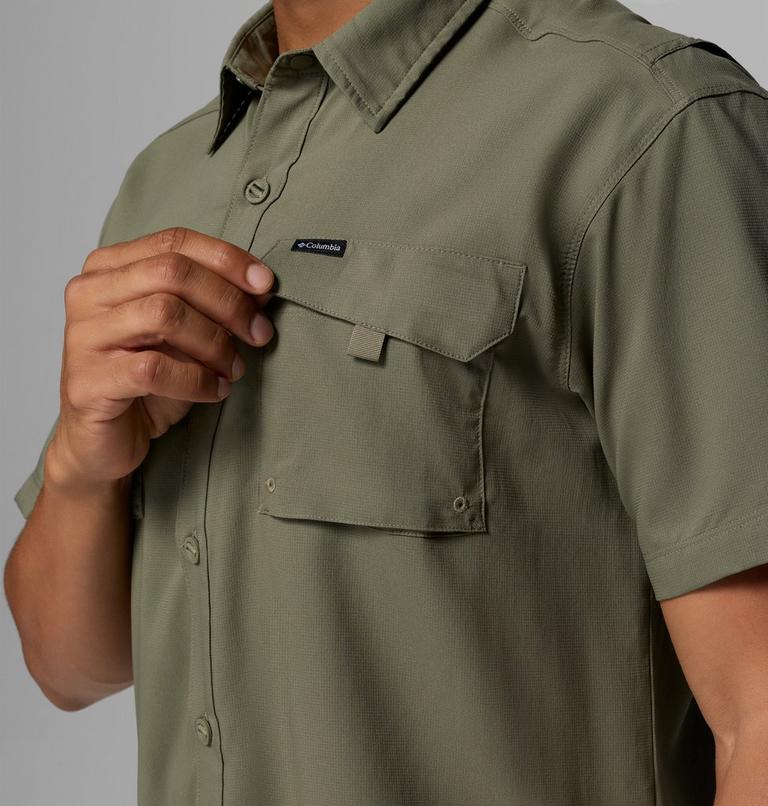 Camisa de manga corta reciclada Silver Ridge Utility II para hombre, Color: Stone Green, image 6