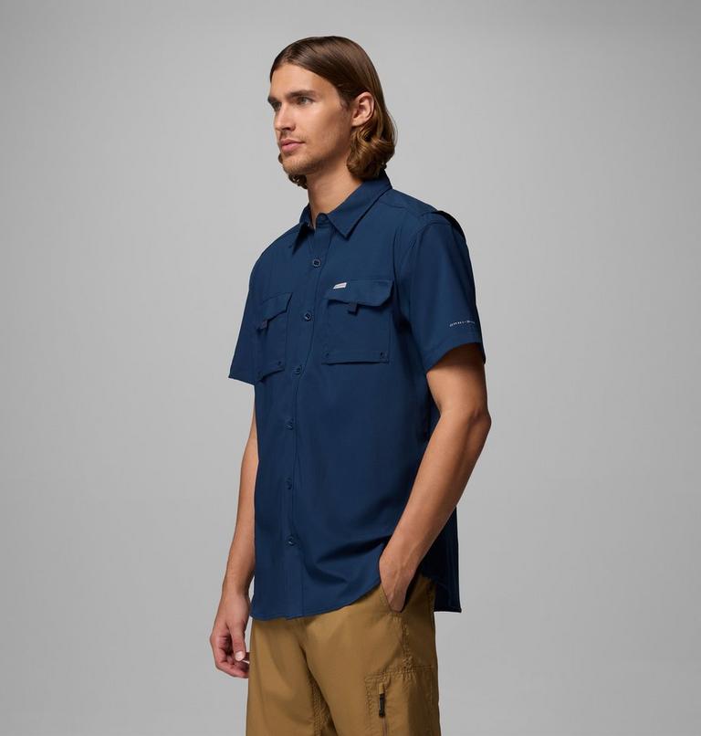 Camisa de manga corta reciclada Silver Ridge Utility II para hombre, Color: Collegiate Navy, image 4