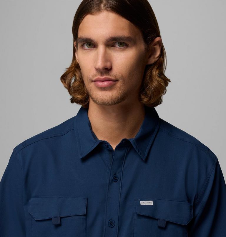 Camisa de manga corta reciclada Silver Ridge Utility II para hombre, Color: Collegiate Navy, image 5