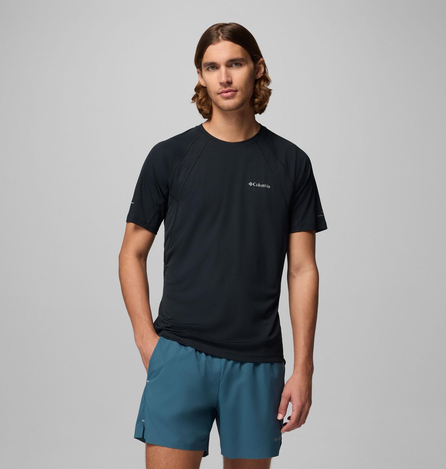 Мужская рубашка Columbia Stealth Spring Short Sleeve, цвет: Чёрный — фото 1