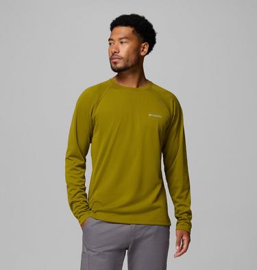 Men's Alpine Chill Pro Crew II Technical Long Sleeve T-Shirt, Color: Mossy Green, image 3