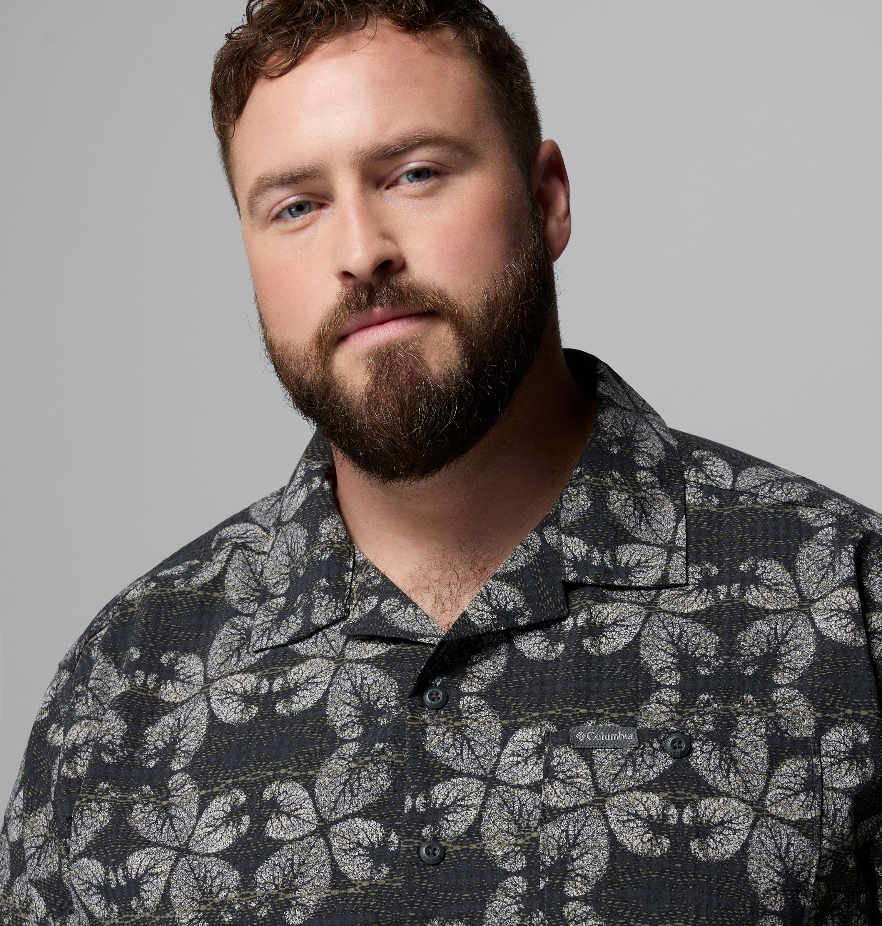 Men's Utilizer Print Camp Shirt - Big | 011 | 3X 5