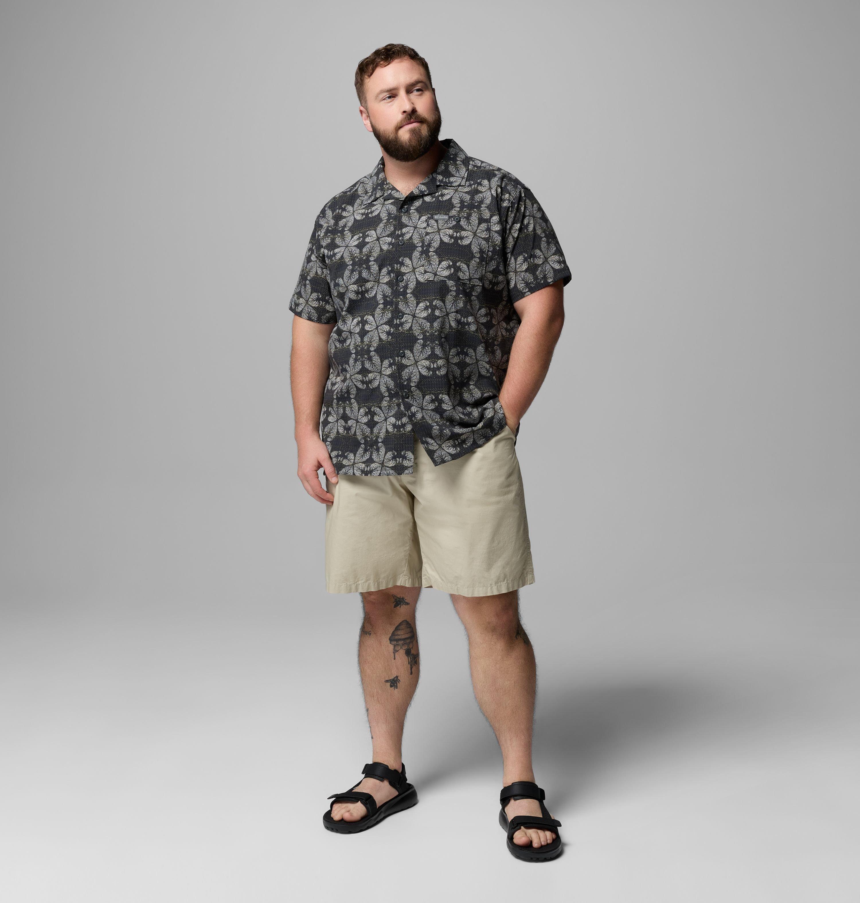 Men's Utilizer Print Camp Shirt - Big | 011 | 3X 2