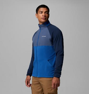 Men's Vital Valley Lightweight Fleece, Color: Mountain Blue, Collegiate Navy, Dark Mou, image 8