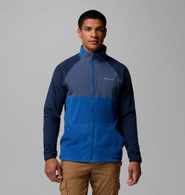 Men's Vital Valley Lightweight Fleece, Color: Mountain Blue, Collegiate Navy, Dark Mou, image 3