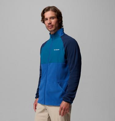 Men's Vital Valley Lightweight Fleece, Color: Mountain Blue, Coll Navy, Phoenix Blue, image 4