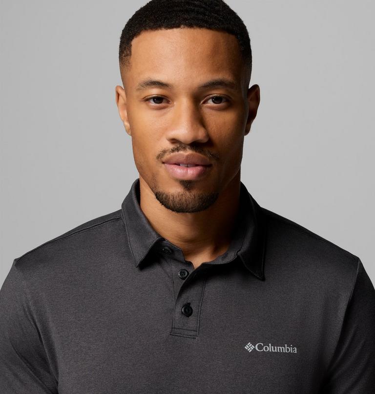 Men's Parsons Point Technical Polo, Color: Black Heather, Shark, image 5
