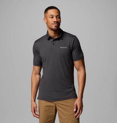 Men's Parsons Point Technical Polo, Color: Black Heather, Shark, image 1