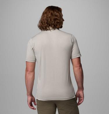 Men's Parsons Point Technical Polo, Color: Ancient Fossil, Heather, Chalk, image 3