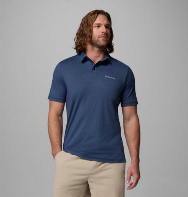 Men's Parsons Point Technical Polo, Color: Collegiate Navy, Heather, Mntn Blue, image 1