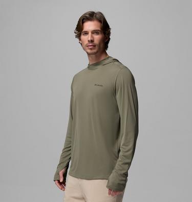 Hoodie Technique L&eacute;ger Zero Rules Homme, Color: Stone Green, image 12