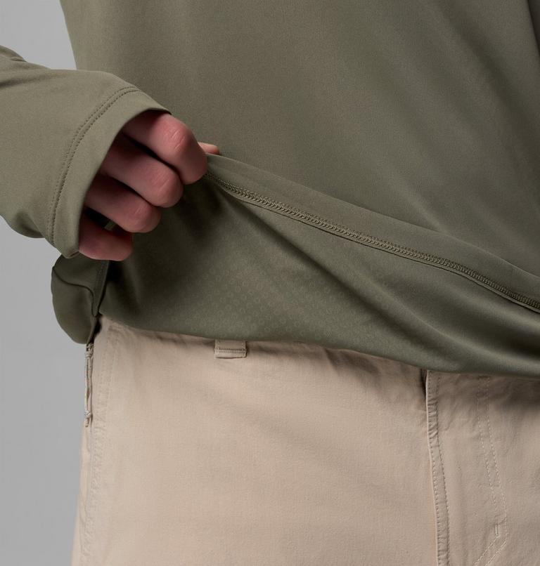 Hoodie Technique L&eacute;ger Zero Rules Homme, Color: Stone Green, image 8