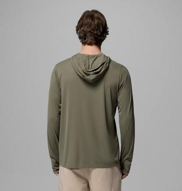 Hoodie Technique L&eacute;ger Zero Rules Homme, Color: Stone Green, image 11