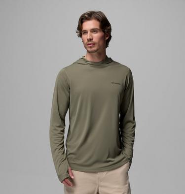 Hoodie Technique L&eacute;ger Zero Rules Homme, Color: Stone Green, image 9