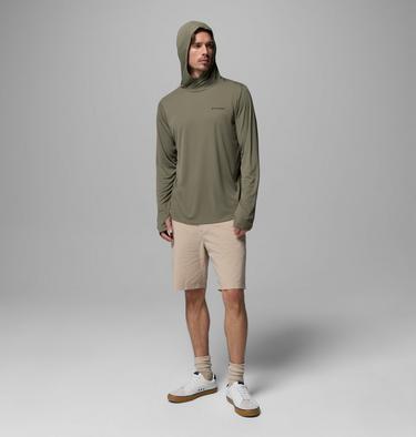 Hoodie Technique L&eacute;ger Zero Rules Homme, Color: Stone Green, image 10