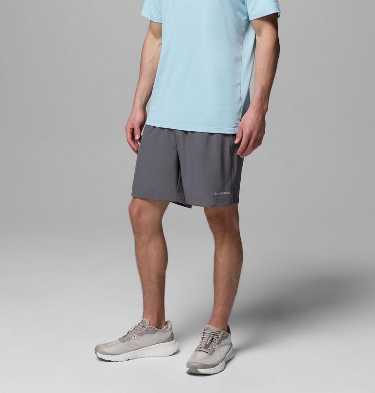 Men's Vital Valley Hiking Shorts, Color: City Grey, Black, image 4