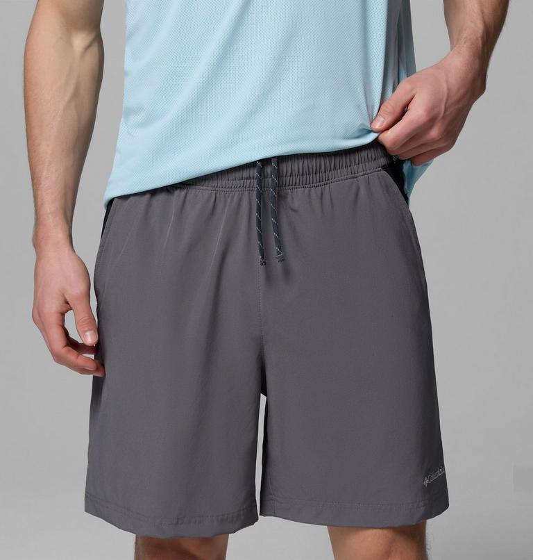Men's Vital Valley Hiking Shorts, Color: City Grey, Black, image 5