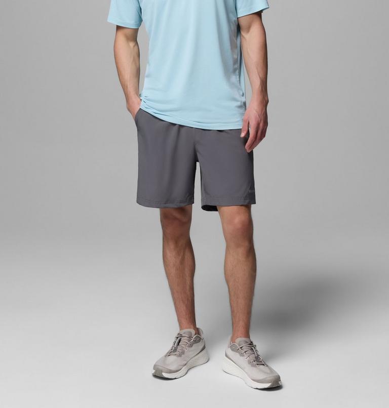 Men's Vital Valley Hiking Shorts, Color: City Grey, Black, image 1