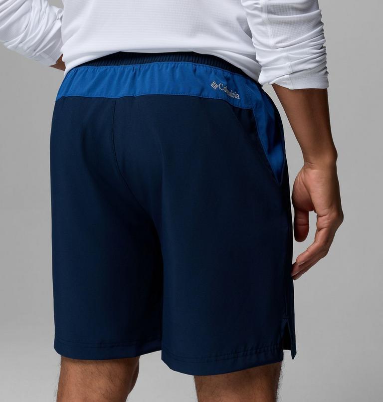 Men's Vital Valley Hiking Shorts, Color: Collegiate Navy, Mountain Blue, image 6