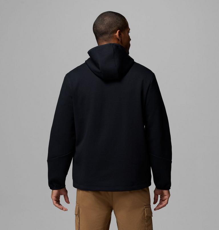Sudadera con capucha con cremallera de arriba abajo Columbia Tech de punto Spacer para hombre, Color: Black, Black, image 3