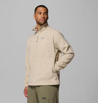 Men's Landroamer Half Zip Overshirt, Color: Ancient Fossil, image 4