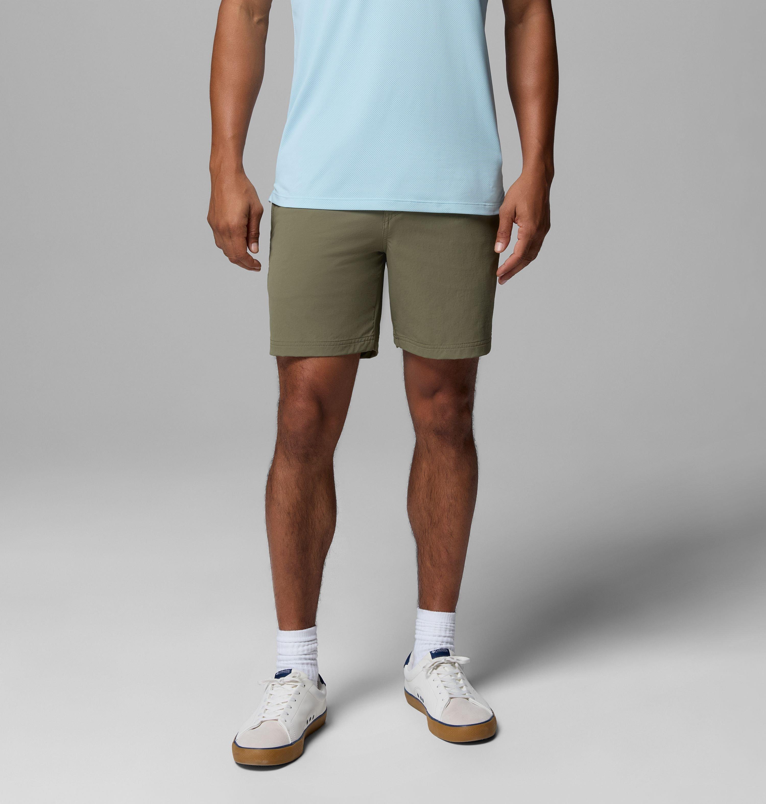 Columbia Sportswear Men's Green Columbia - Roc™ Tech Shorts - Stone Size 28