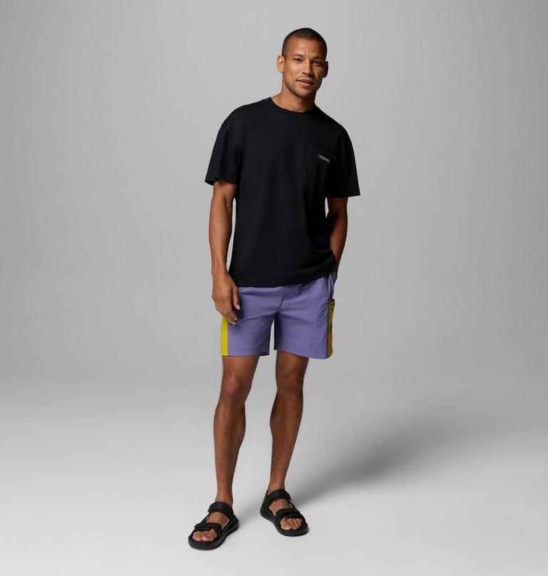 Men's Sequoia Grove Woven Walking Shorts, Color: Stormwatch, Antique Moss, image 2