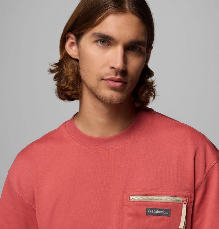 Men's Echo Passage Crew T-Shirt, Color: Washed Red, image 5