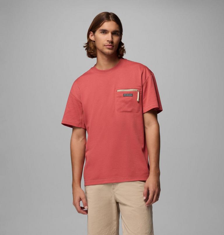 Men's Echo Passage Crew T-Shirt, Color: Washed Red, image 1