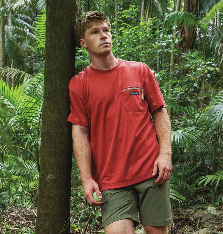 Men's Echo Passage Crew T-Shirt, Color: Washed Red, image 5