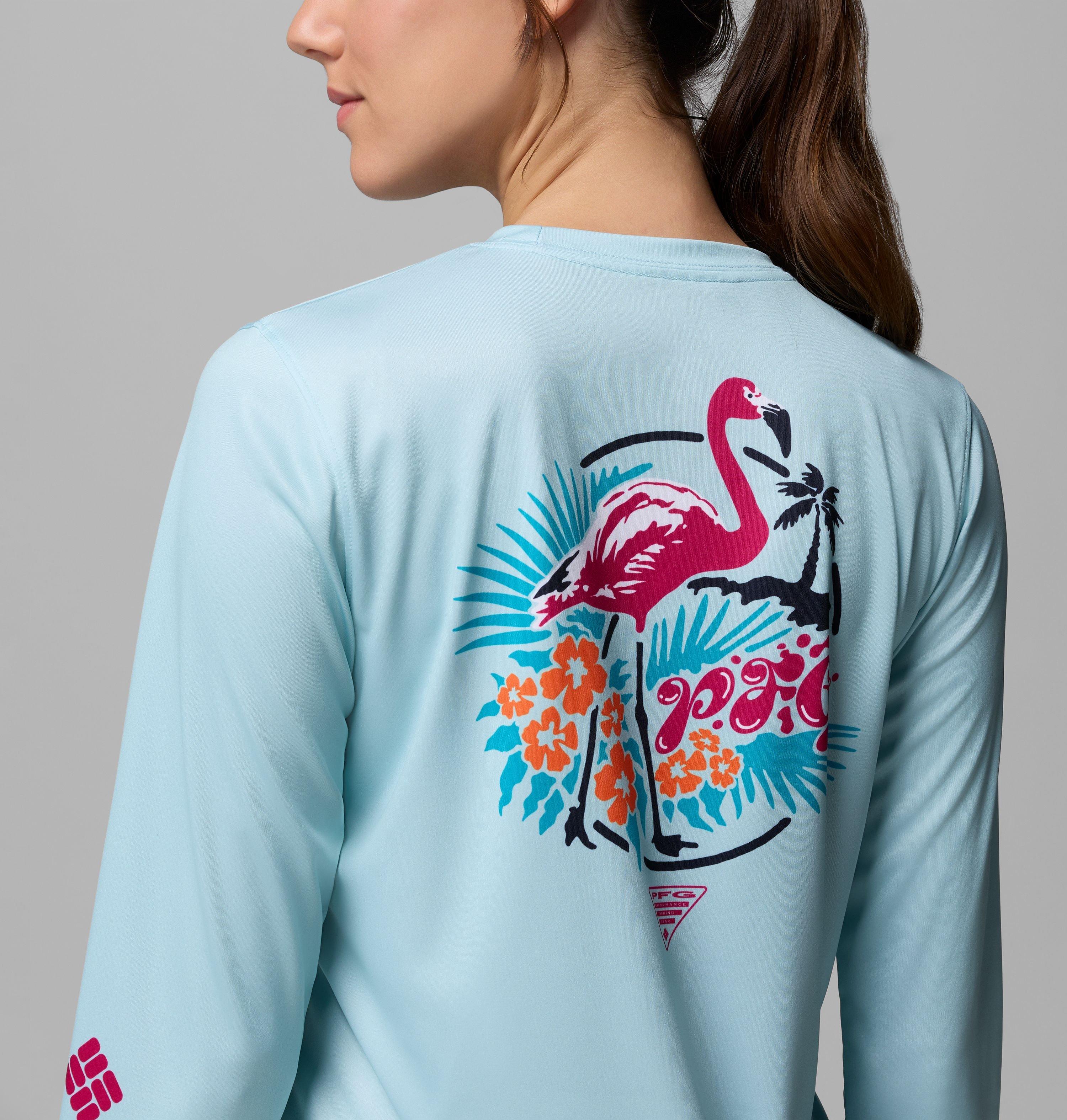 Women's PFG Tidal Tee Palm Waves Long Sleeve Shirt 6