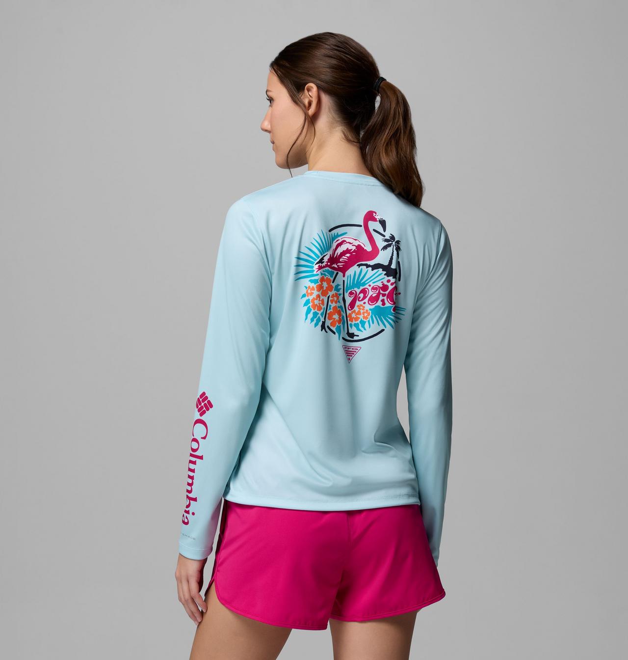 Women's PFG Tidal Tee™ Palm Waves Long Sleeve Shirt 3