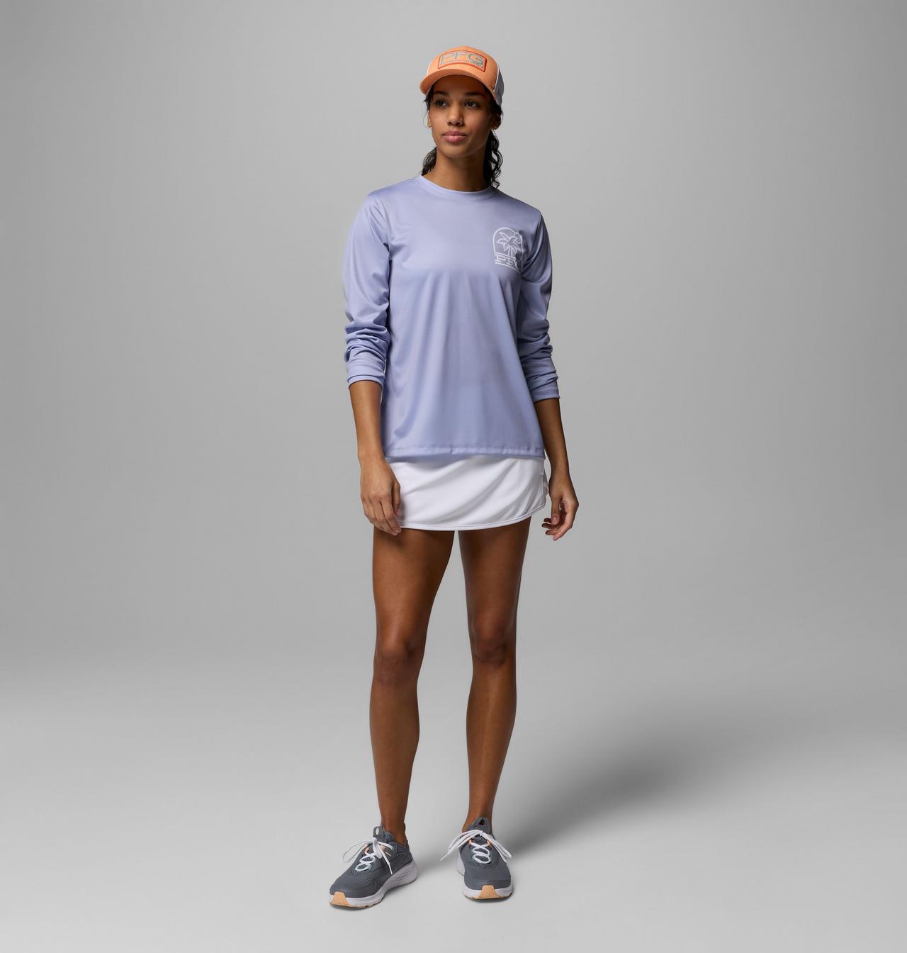 Women's PFG Tidal Tee™ Palm Waves Long Sleeve Shirt 2