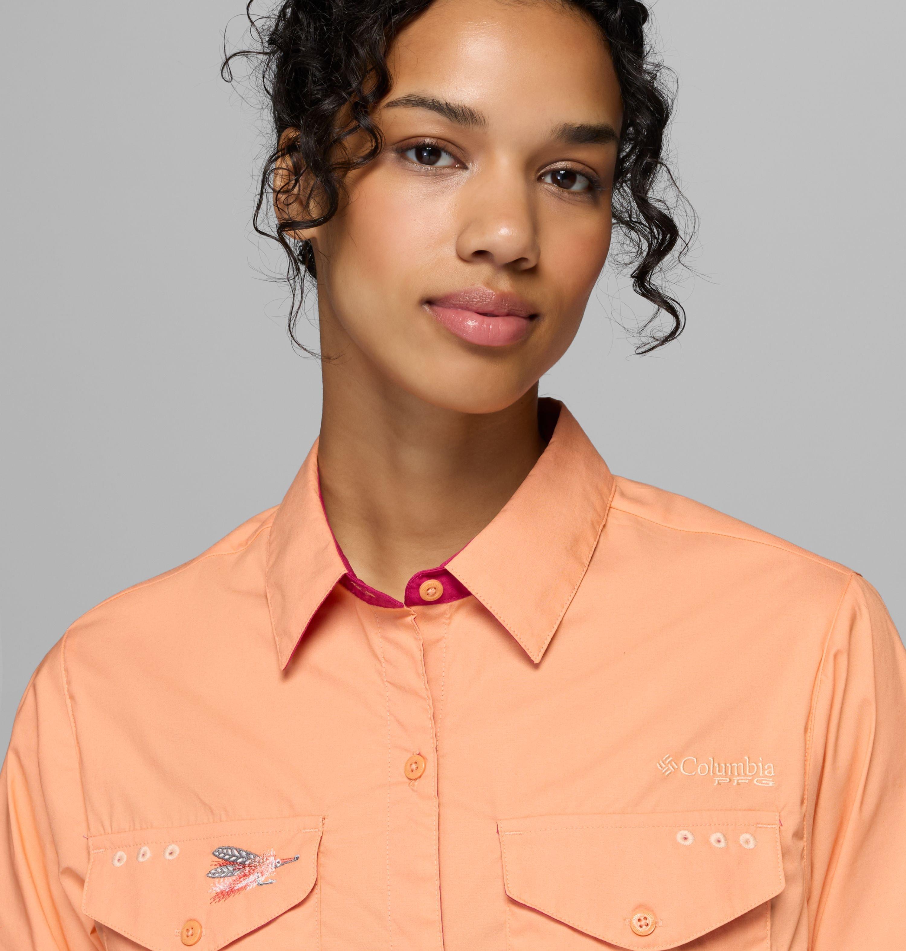 Women's PFG Bonefish Flats Short Sleeve Shirt | 873 | M 5