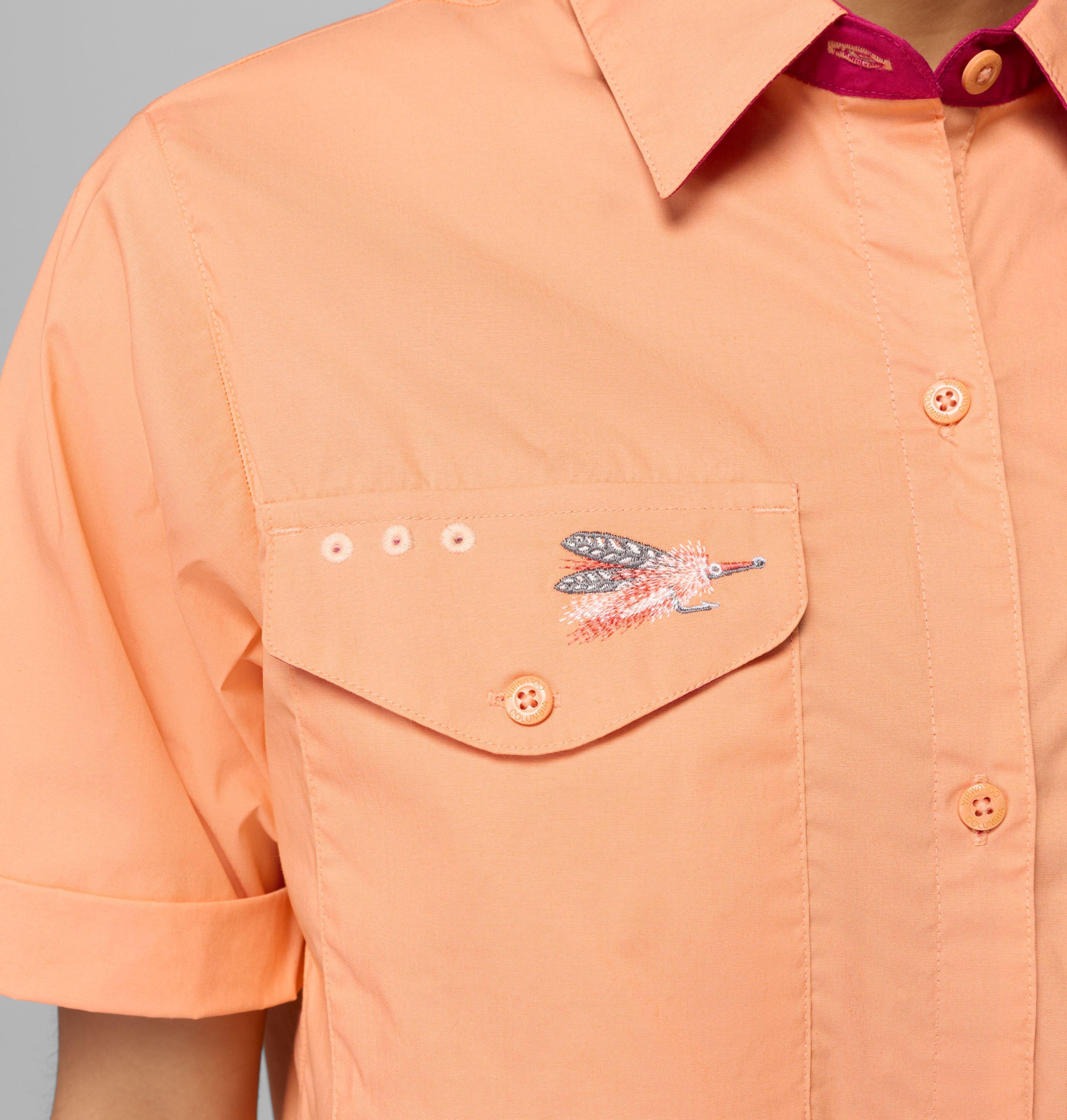 Women's PFG Bonefish Flats Short Sleeve Shirt | 873 | M 8