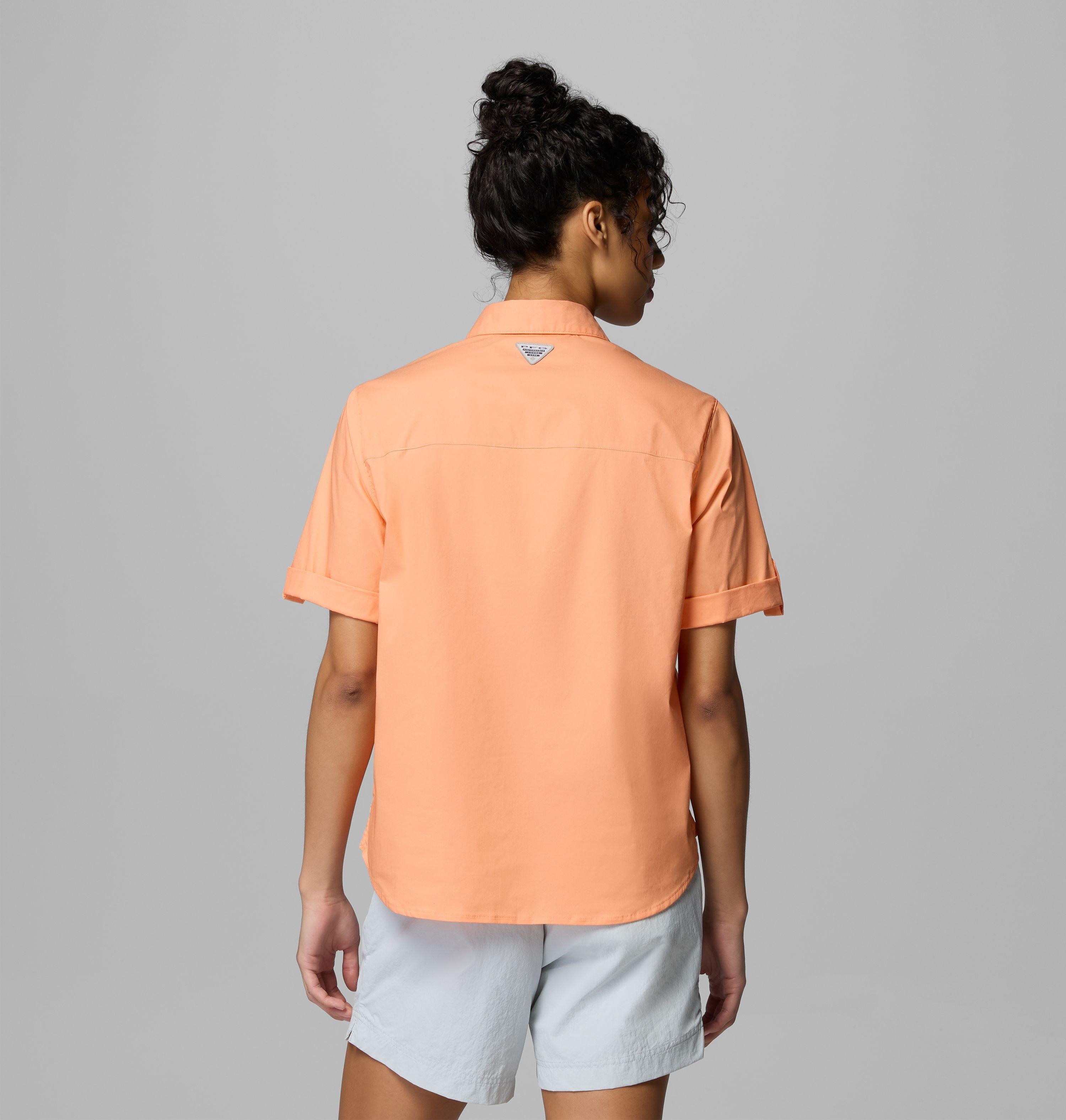Women's PFG Bonefish Flats Short Sleeve Shirt | 873 | M 3