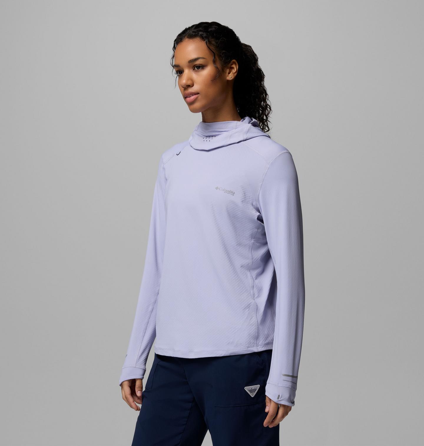 Женское худи Columbia PFG Shadowcaster Zero, цвет: Сумеречный — фото 4