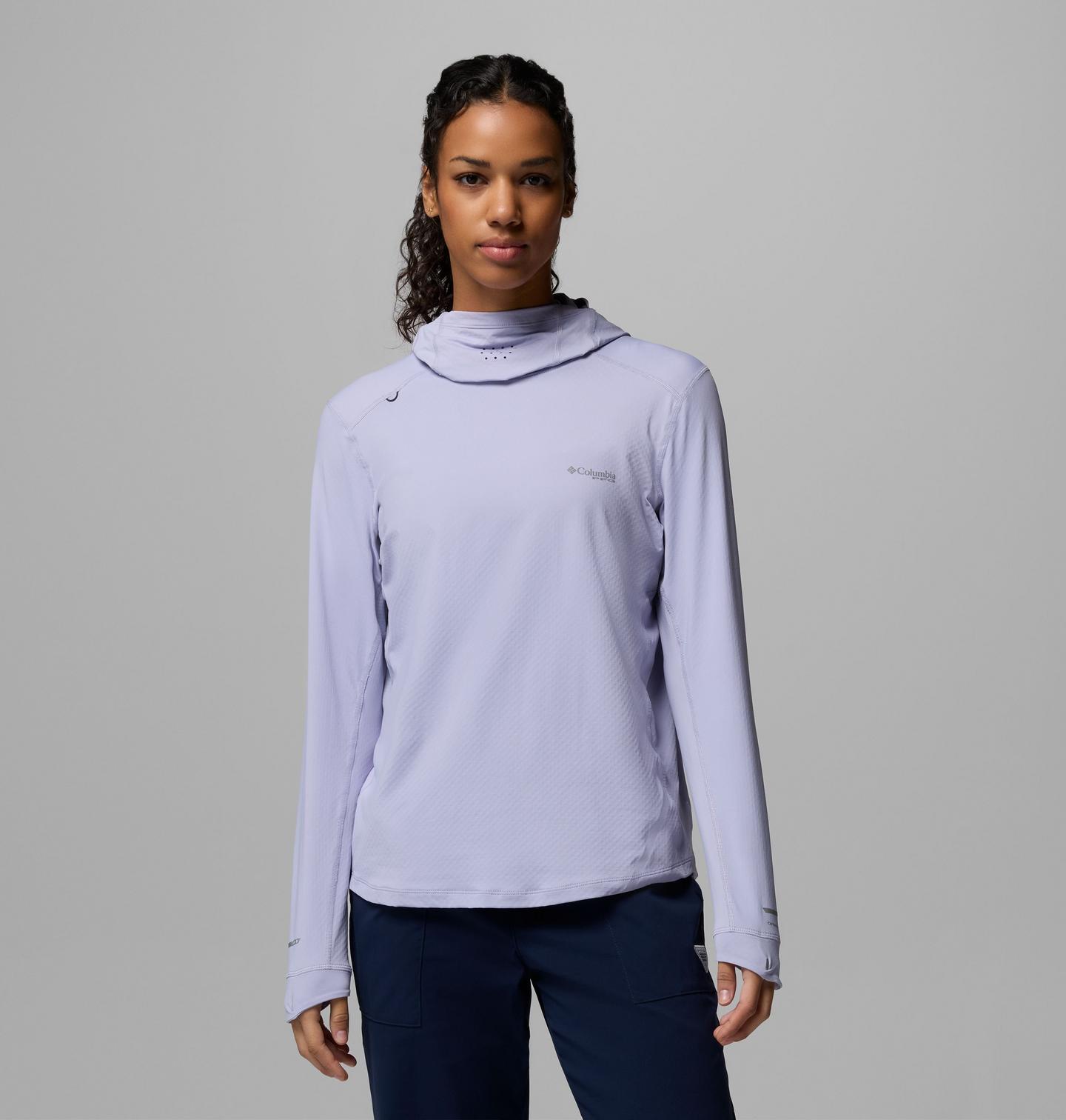 Женское худи Columbia PFG Shadowcaster Zero, цвет: Сумеречный — фото 1