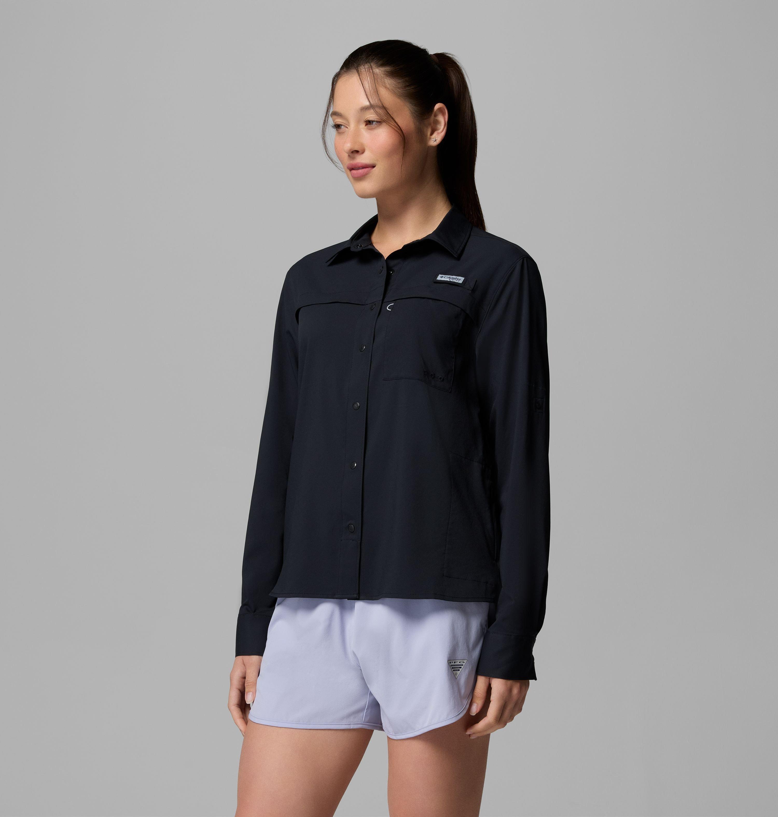 Women's PFG Castback Woven Long Sleeve Shirt | 010 | S 4