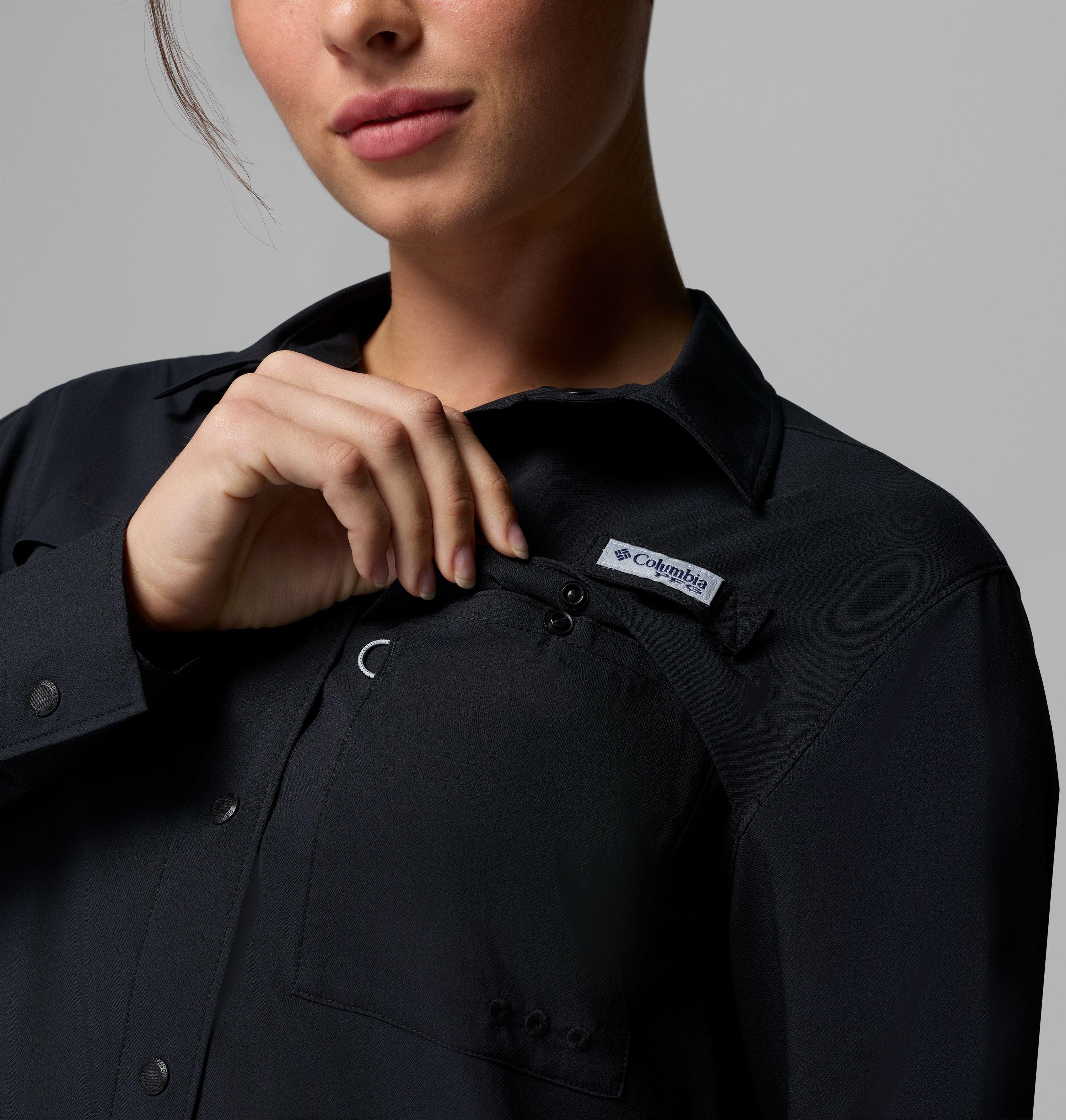 Women's PFG Castback Woven Long Sleeve Shirt | 010 | S 8