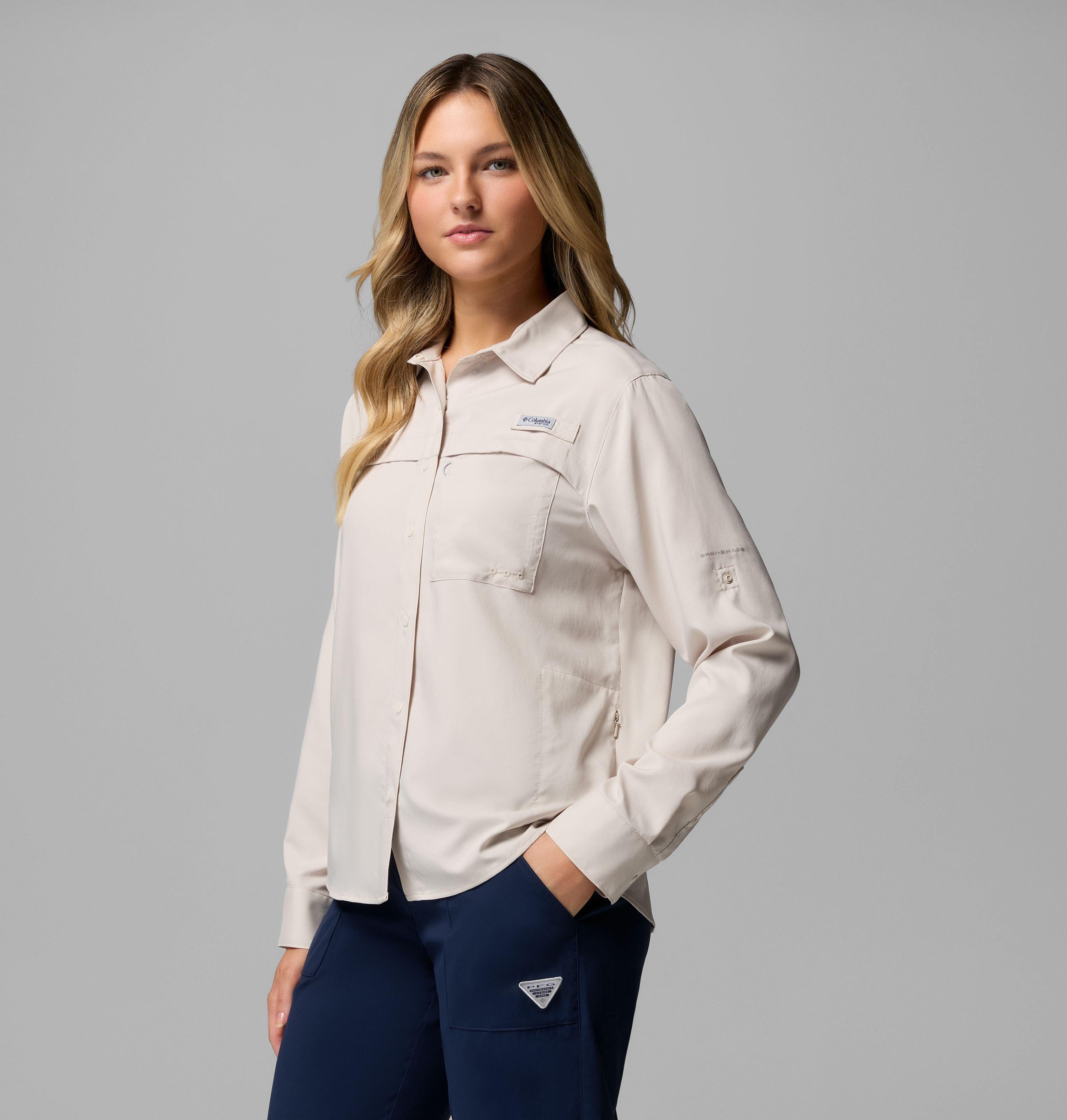 Women's PFG Castback Woven Long Sleeve Shirt 4