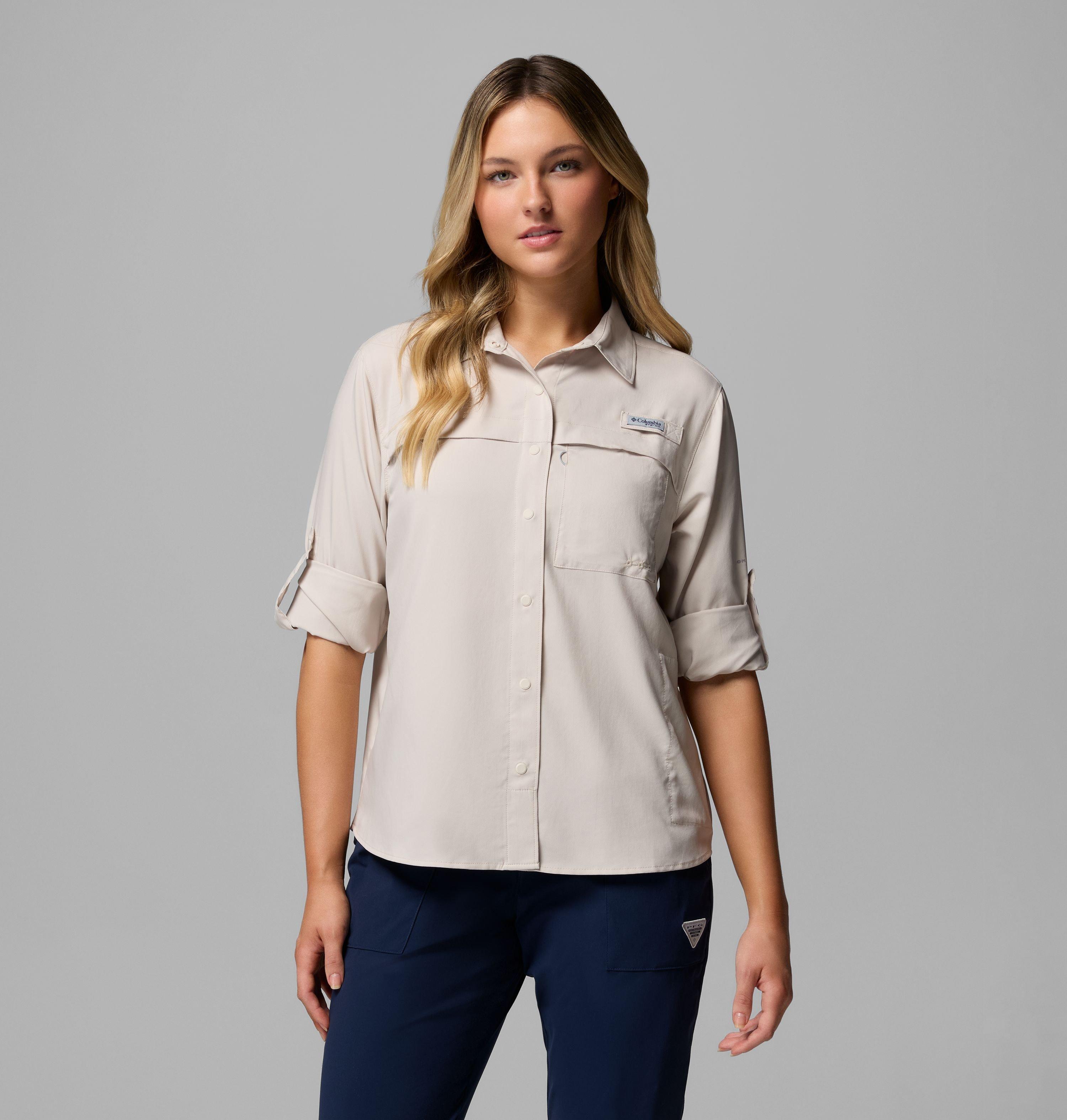 Women's PFG Castback Woven Long Sleeve Shirt 5