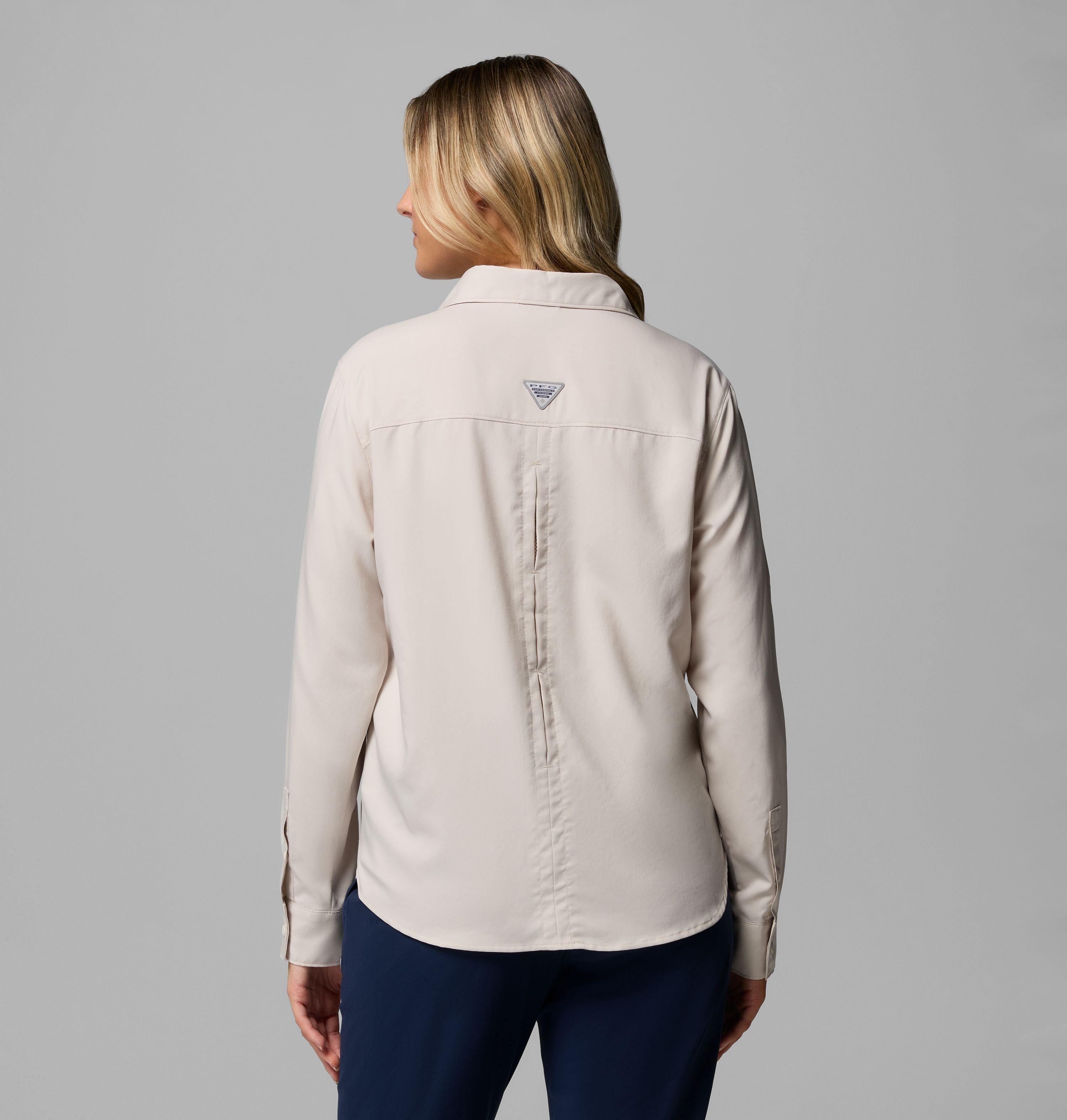 Women's PFG Castback Woven Long Sleeve Shirt 3